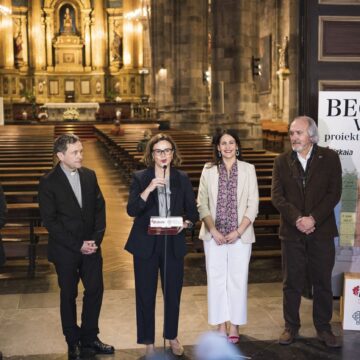 Indusketak Begoñako basilikan, azpian Vecunia herrixka indigena dagoelakoan