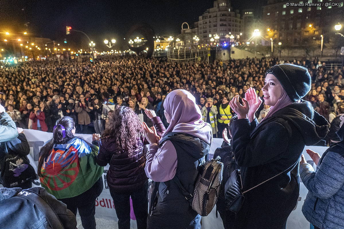 Eraso matxista guztiek jaso dute mugimendu feministaren erantzuna